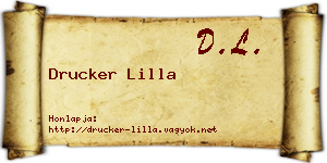 Drucker Lilla névjegykártya